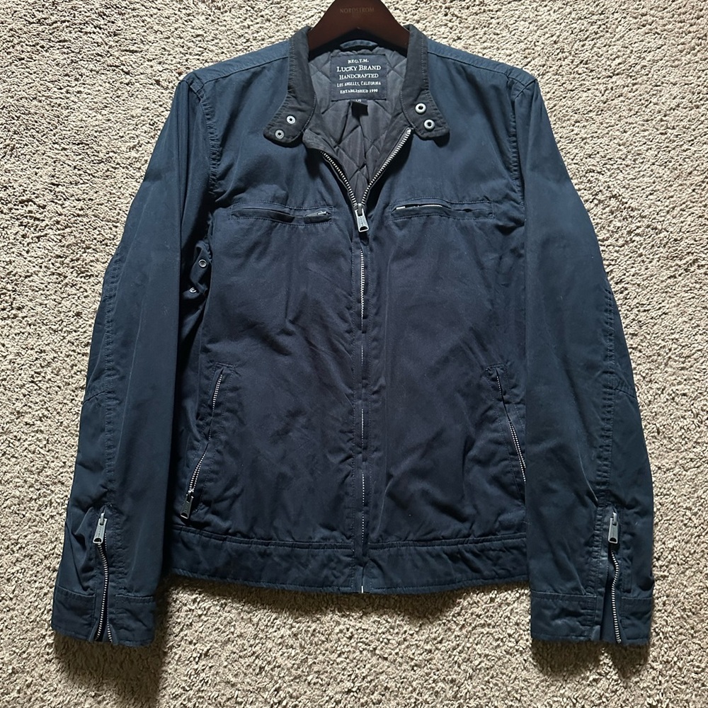 Lucky Brand Men's Dark Blue Lightweight Jacket